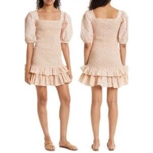 byTiMo Floral Print Puff Sleeve Mini Dress